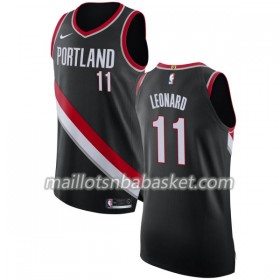Maillot Homme Portland Trail Blazers Meyers Leonard 11 Nike 2017-18 Noir Swingman